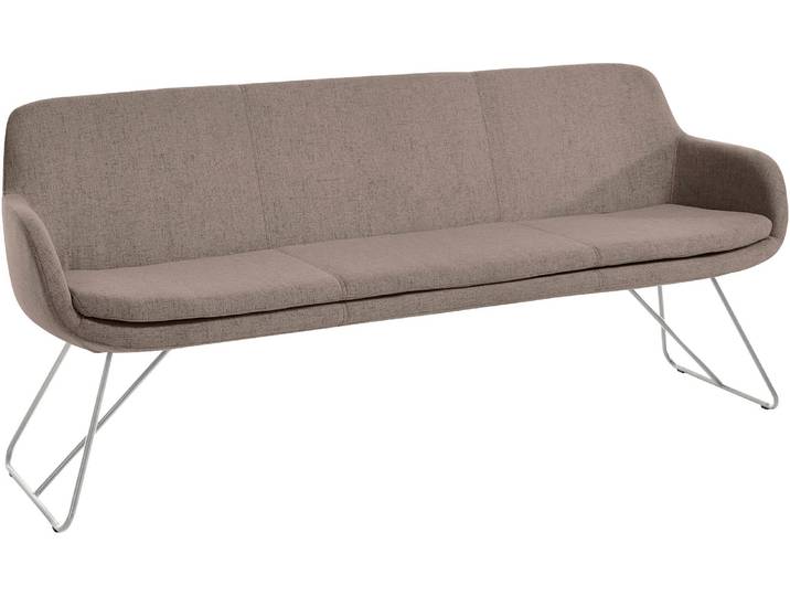 Essbank, 180x66 cm, Flachgewebe, Taupe, Gepolstert, Modern, Musterring