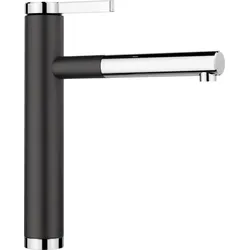 Blanco Linee-s Küchenarmatur 518438 ausziehbar, SILGRANIT-Look anthrazit/chrom