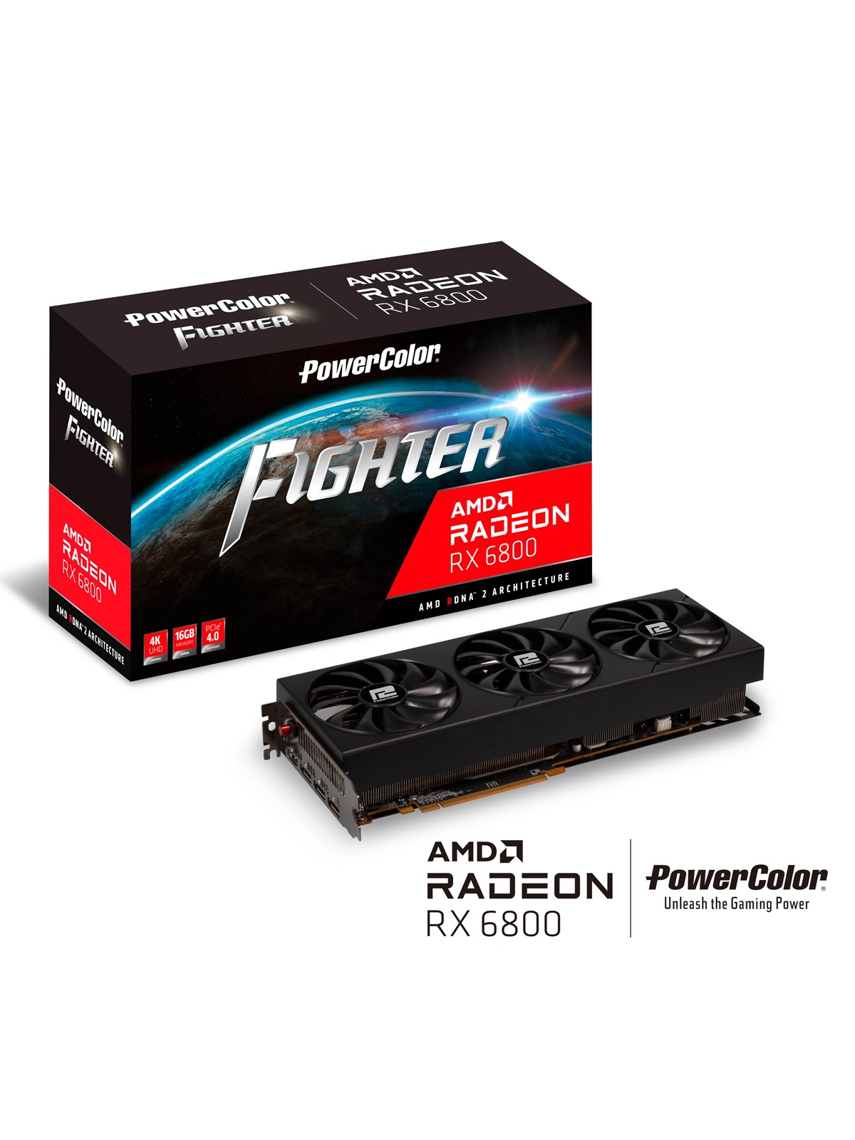PowerColor Radeon RX 6800 Fighter - 16GB GDDR6 RAM - Grafikkarte