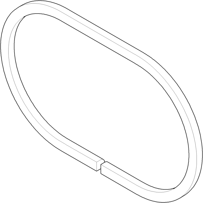 Dornbracht Dichtung Profil 09140300990  selbstklebend 600mm