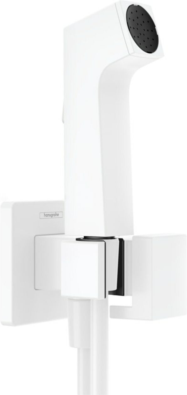 Hansgrohe Handbrause Bidette 1jet, eckig, mattweiß (29231700)