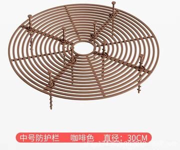 Inspired Finds Cat Proof Plant Pot Soil Guard With Fixing Nails brown Round 11.81 Inches
