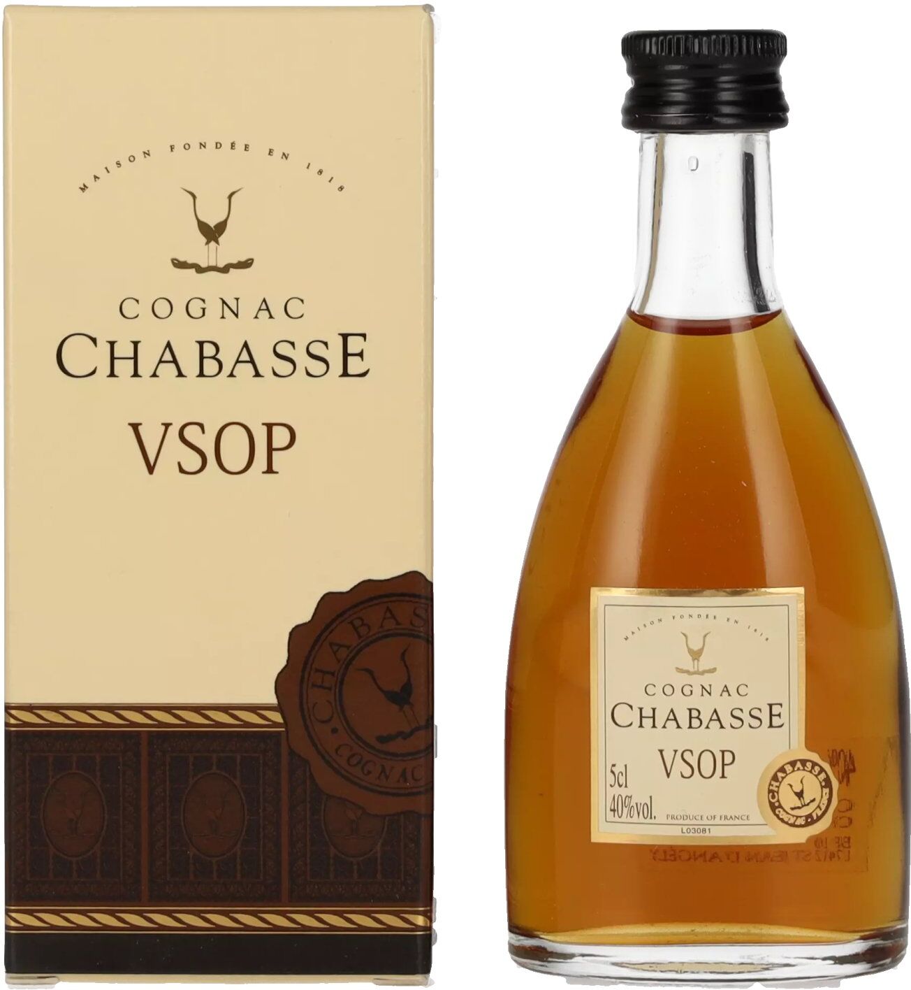 Cognac Chabasse Chabasse VSOP Cognac 40% Vol. 0,05l in Geschenkbox