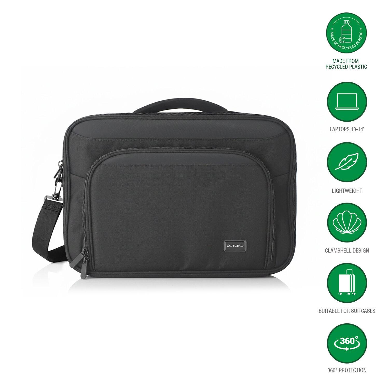 4smarts Laptop-Tasche Target Eco Clamshell 33,02 - 35,56 cm (13-14") schwarz