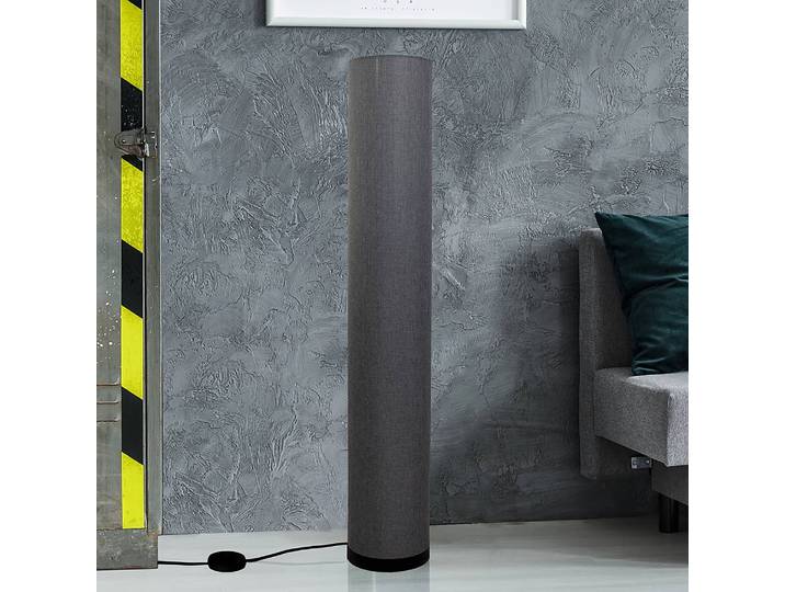 Stehleuchte Beate Ø 19cm Grau/Grau Mischgewebe E27
