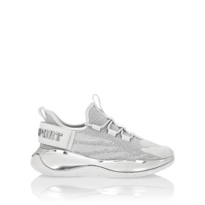 Sneaker PLEIN SPORT "Tiger", Damen, Gr. 35, Normalschaft, weiß (01, weiß), Schuhe Sneaker