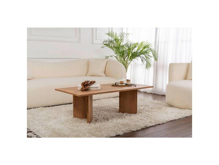 Mid.you Couchtisch, Pinien, rechteckig, 119x40x60 cm, Wohnzimmer, Wohnzimmertische, Couchtische