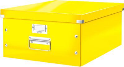 LEITZ® Ablage- und Transportbox Serie Click + Store, groß, für DIN A3, gelb