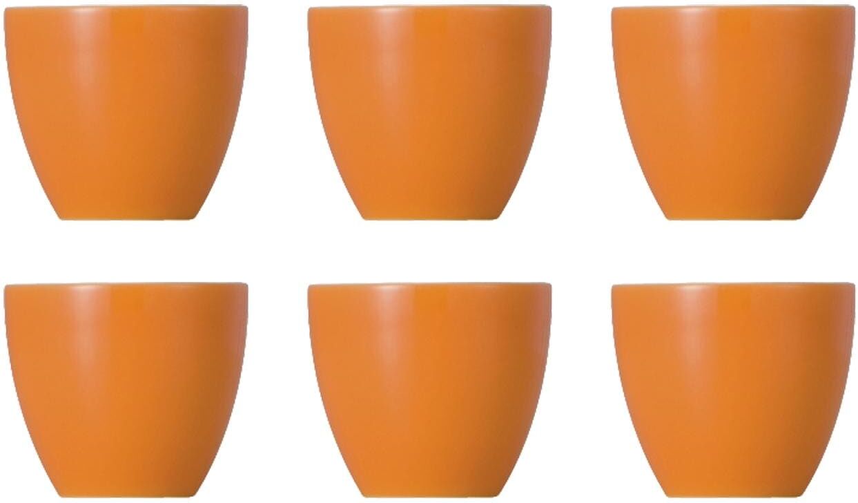 Eierbecher THOMAS PORZELLAN "Sunny Day, 6 Stück", orange, Ø:5cm, Porzellan, Eierbecher, Eierbecher orange Einheitsgröße