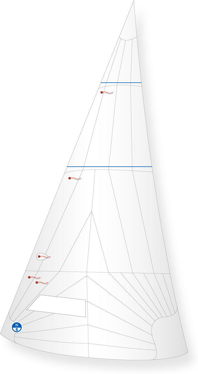 North Sails INTERNATIONAL FOLKBOAT FW-3 GENOA White