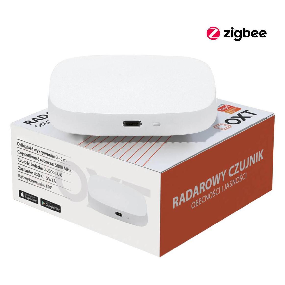 OXT Czujnik radar obecności jasności USB ZigBee TUYA T165 (61027025)