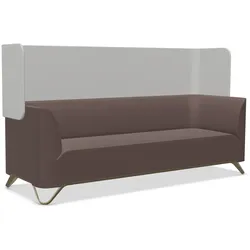 Profim Softbox 31W Sofa 3-Sitzer mit Armlehnen und Trennwand, Kufengestell frei konfigurierbar