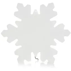 LUMIDA Xmas LED-Schneeflocke div. Leuchtfunktionen 6h-Timerfunktion, FB 40cm x 34,5cm x 12cm