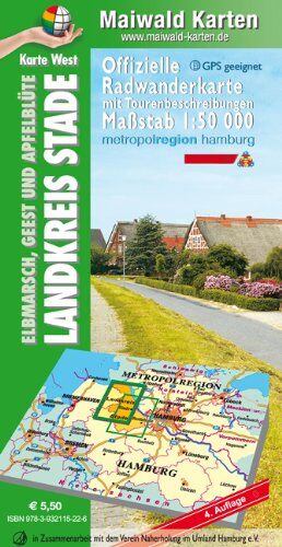 Maiwald, Detlef sen. und Björn jr. - Stade West = Offizielle Radwanderkarte - Landkreis Stade - Elbmarsch, Geest und Apfelblüte - Karte West - mit Tourenbeschreibungen auf der ... - Maßstab 1:50.000 - GPS geeignet) - Preis vom 09.10.2026 07:28:09 h