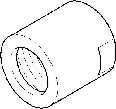 Dornbracht Anschluss-Mutter chrom 092310048-00 33 x 34 mm Chrom