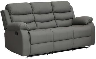 InRoom Designs Modern Recliner Sofa, Upholstered Seat with Padded Armrest, High Back Cushion, Plush Seat for Living Room