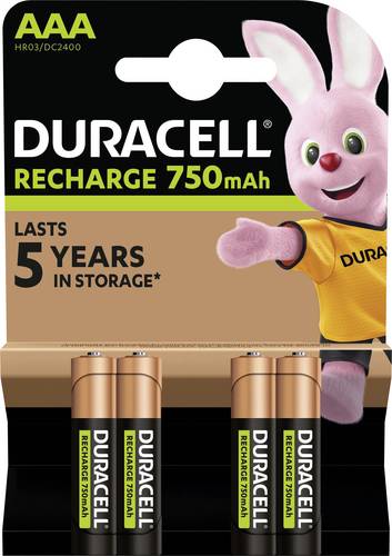 Duracell Micro (AAA)-Akku NiMH 750 1.2V 4St.