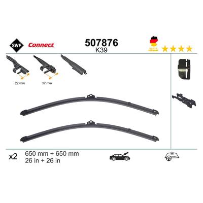 Swf Wischblatt [Hersteller-Nr. 507876] für VW, Mercedes-Benz, Audi, Porsche