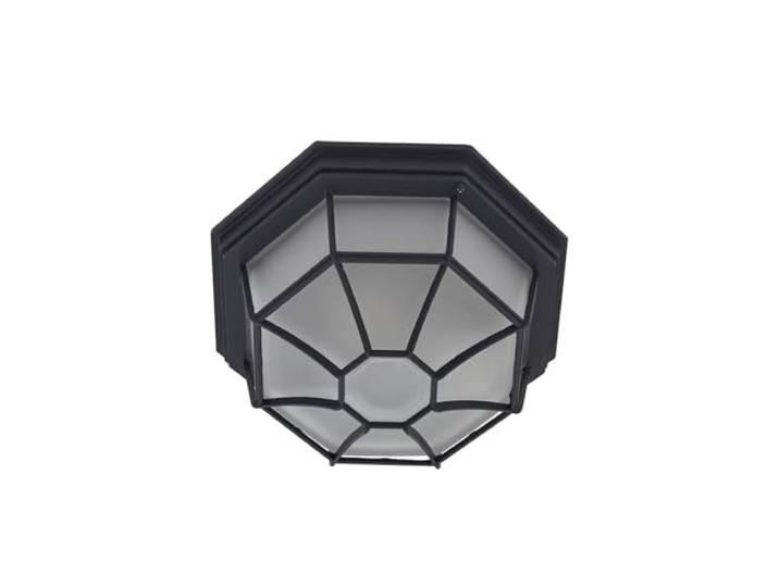 Lindby Plafonnier Idril à intensité variable (Moderne) en Noir Aluminium (1 lampe\,à E27)\, saillie plafonnier lampe