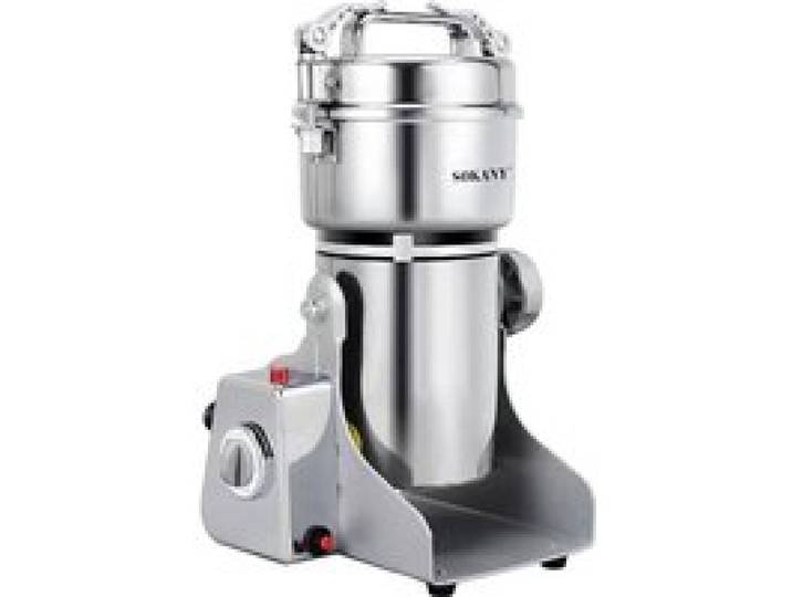 Moulin à Grains Électrique 2500W Multifonction Capacité 500g Sokany Argent