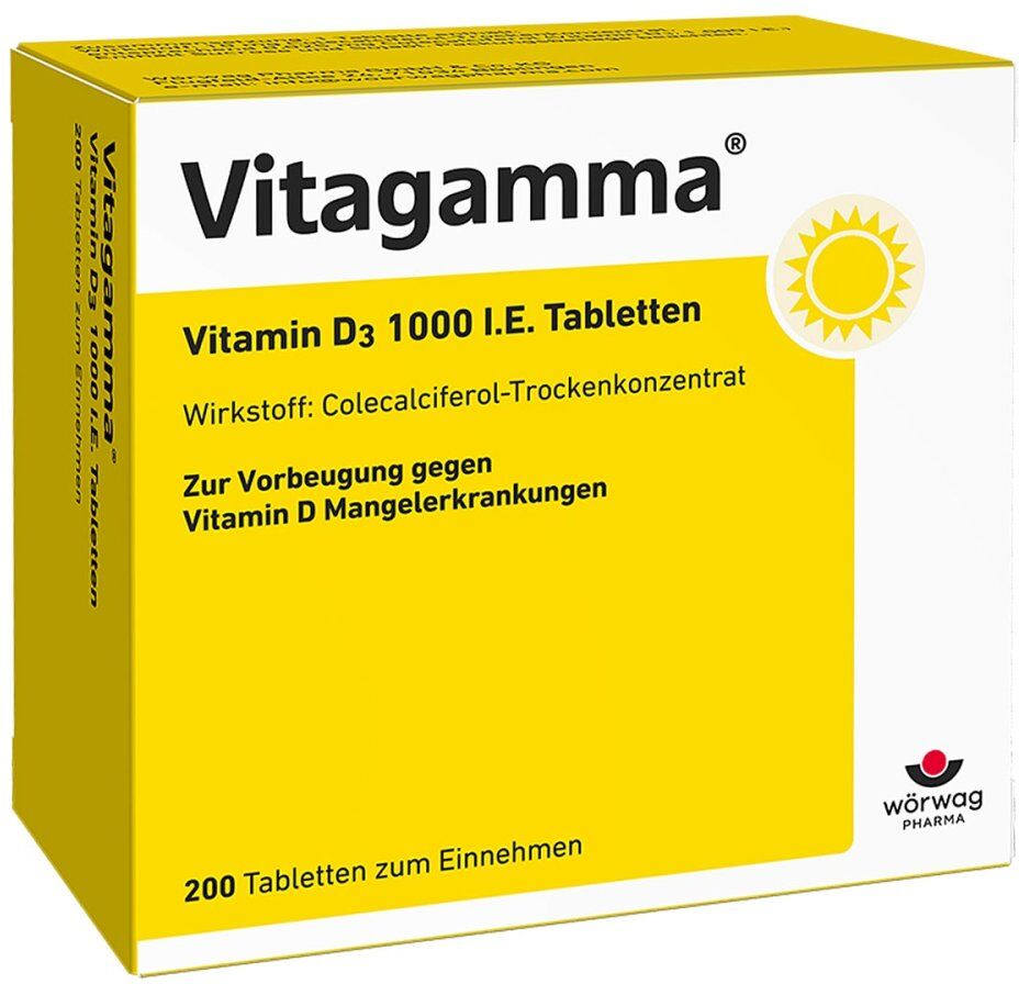 Wörwag Vitagamma Vitamin D3 1.000 I.e. Tabletten