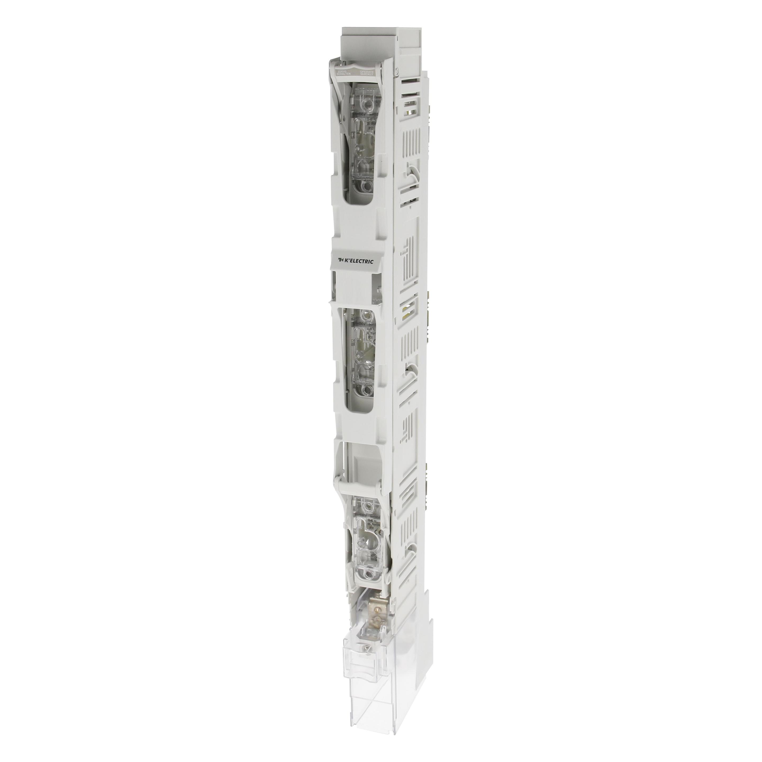 K'Electric Sicherungslastschaltleiste NH00 160A 3p o.Krallenklemme (VSD00-185-V)