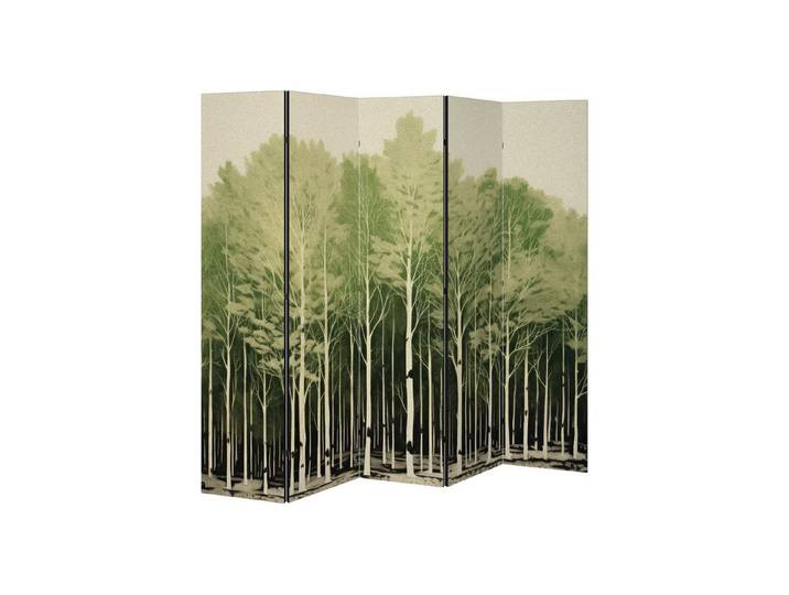 SPACEREBELS Paravent UNKNOWN NATURE (1 St), Raumteiler mit 5 Paneelen, einseitig bedruckt, 190 x 168 cm