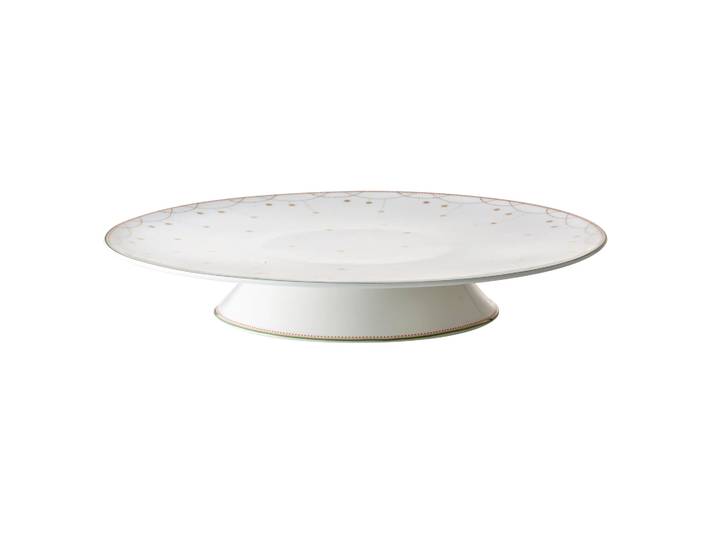 Wik & Walsøe Plat à gâteau Julemorgen Blanc