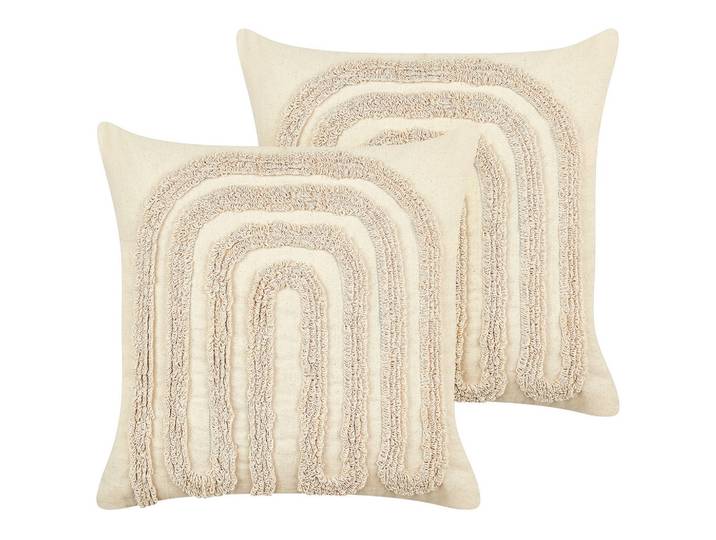 DEKOKISSEN 2er-Set Beige 45/45 cm Tatsoi