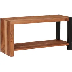 vidaXL Bücherregal 80 x 30 x 110 cm Massives Akazienholz