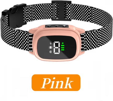 Inspire Picks YHLC Rechargeable Anti Bark Dog Collar Automatic Bark Control Training Collar d16 pink