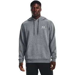 UNDER ARMOUR Essential Fleece Hoodie Herren 012 - pitch gray medium heather/white XS