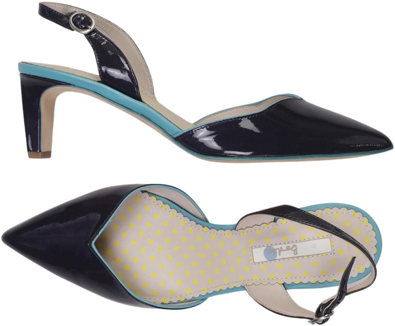 Boden Damen Pumps, Mehrfarbig, Gr. EU 39.5, Leder - Second Hand