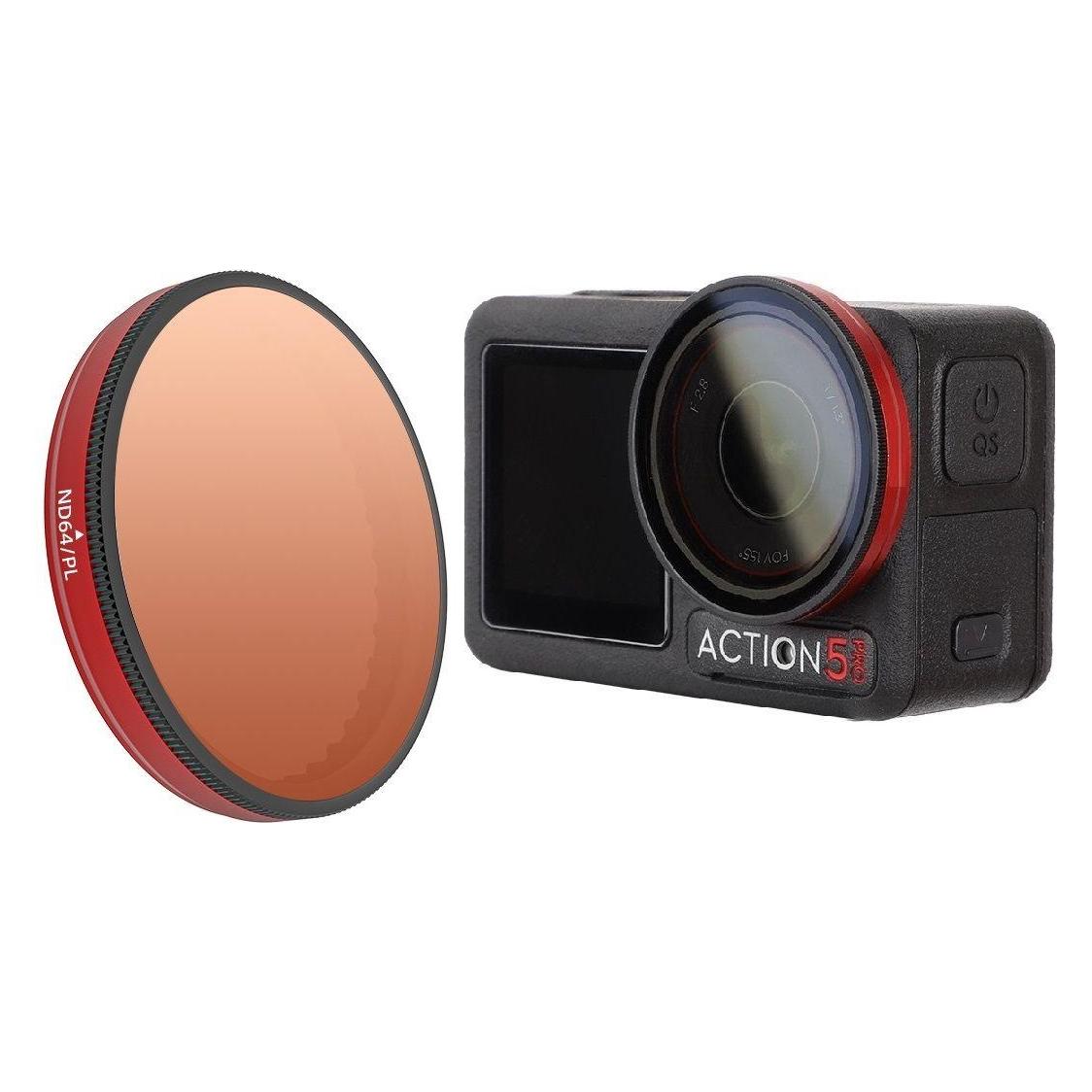 Sunnylife Filtr Hybrydowy 2w1 Polaryzacyjny Pl Nd64 Do Dji Osmo Action 5 Pro / 5pro / 4 / 3 / Fi903-64p (Sunnylife)
