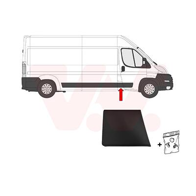 VAN WEZEL Zier-/Schutzleiste, Seitenwand 1652406 B-Säule für Fiat