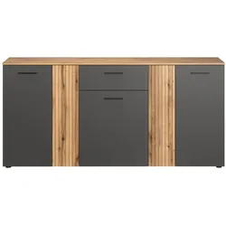 Ebuy24 Esteban Sideboard 5 Türen, 1 Schublade Antracit.