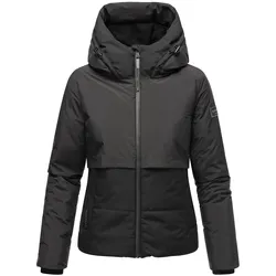 NAVAHOO Damen Winterjacke Recyceltes gefütterte Outdoor Jacke Kapuze & Stehkragen Liebesküken
