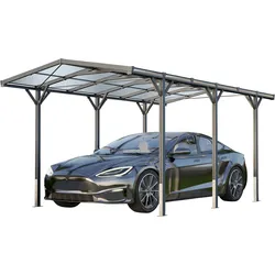 GFP Carport 2,85x5,05m Auto Unterstand Aluminium Anthrazit