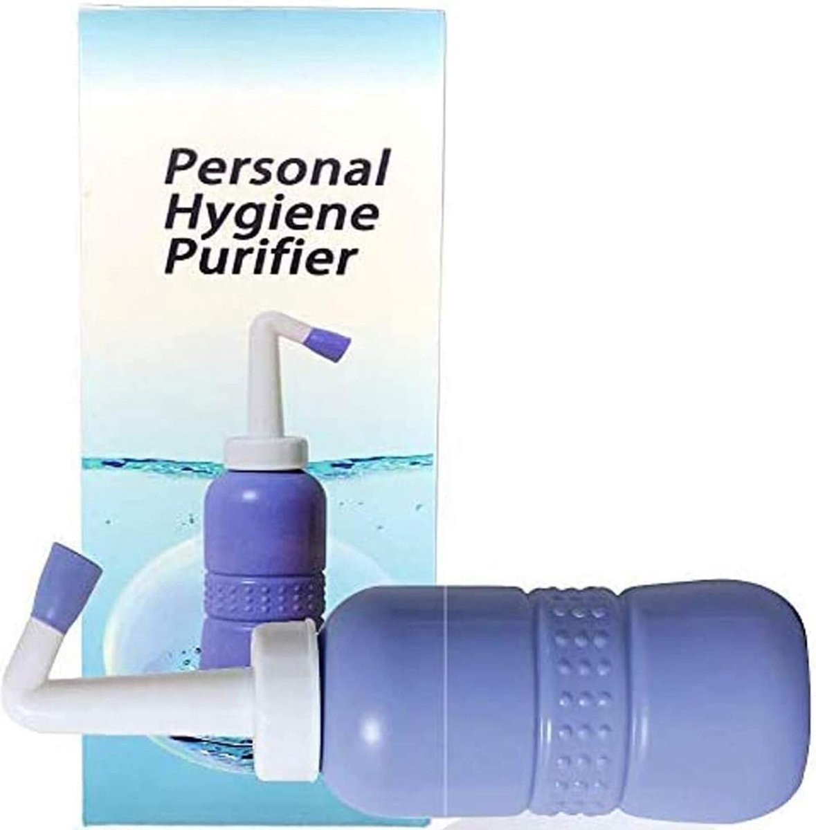 Blauwe Peri Bottle Draagbaar Bidet voor Vaginadouche en Anale Douche na de Bevalling