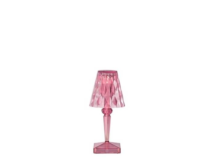 Kartell Battery, Batteriebetriebene Tischleuchte, H 30 cm, Pastellrosa