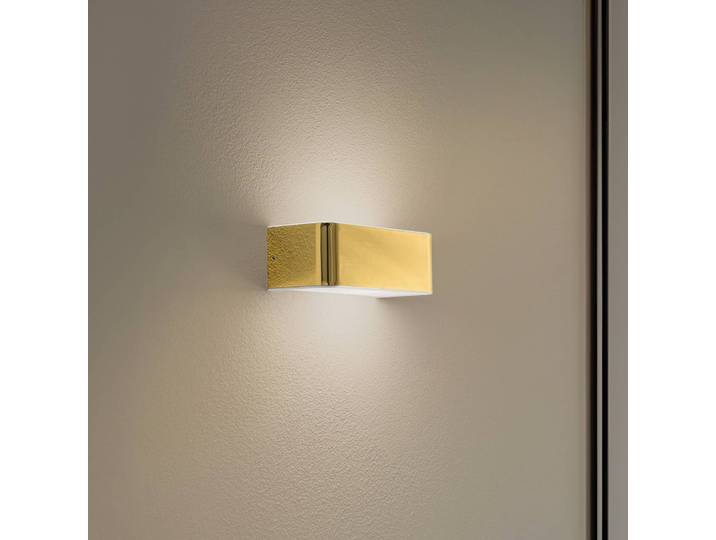 Wandlampe Rauma Argon, dimmbar, messing / gold, für Wohn- / Esszimmer, Metall, Modern, Wandleuchte, Wandlampe Innen