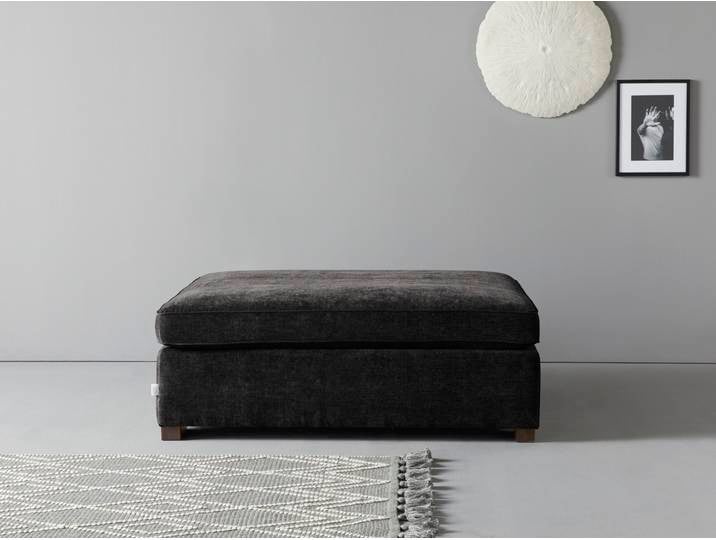 Polsterhocker HOME AFFAIRE Skara XXL , grau (anthrazit), B:120cm H:48cm T:130cm, 100% Polyester, Hocker, Polsterhocker, Passend zur Serie »Skara XXL«.