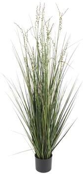Roche River Decor - Faux Foliage Onion Grass Tall Artificial Plant with Black Plastic Pot