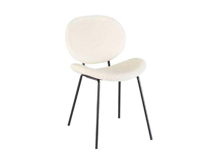 Design Esszimmerstuhl „Maddie“ Bouclé Weiss Bizzotto
