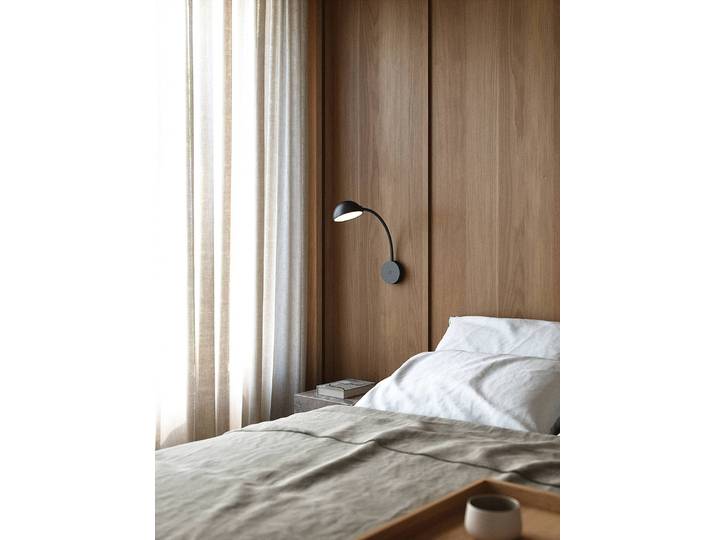 Applique murale Nomi 61 x 35 x 36cm Noir Acier enduit par poudrage Polyester PVC E14
