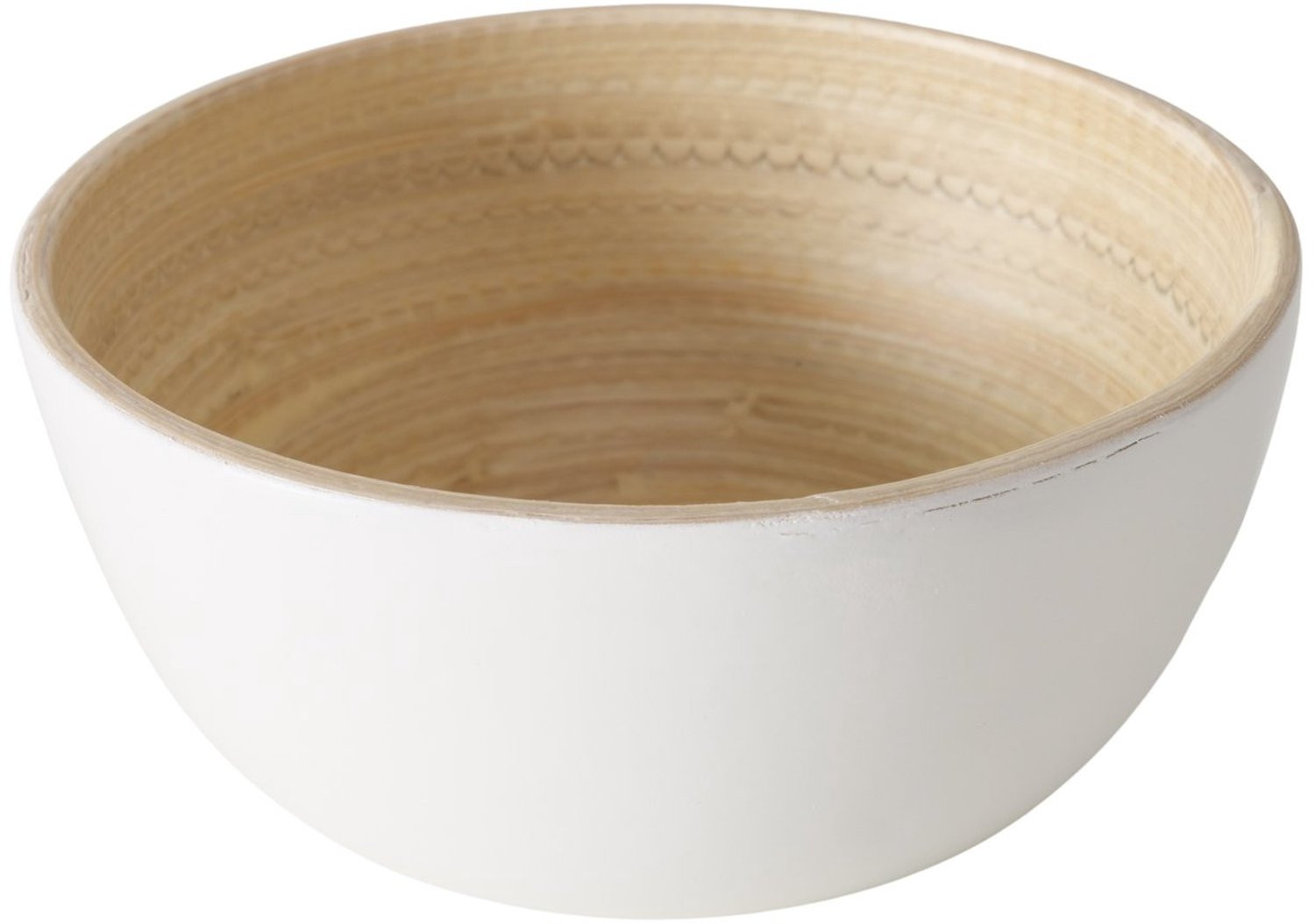 Boltze Home Bamboe kom BAMBO wit