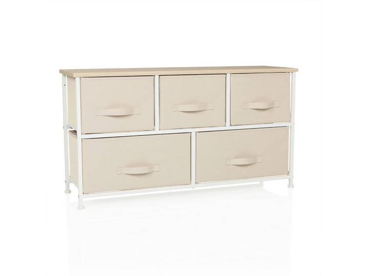 Mid.you Kommode, Beige, Kunststoff, 100x55x30 cm, Wohnzimmer, Kommoden & Sideboards, Kommoden