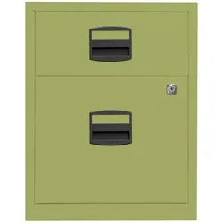 Rollcontainer PFA | 1 Universalschublade, 1 HR-Schublade - 604 grün