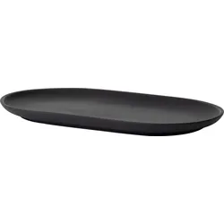 Sand Snackteller oval, schwarz