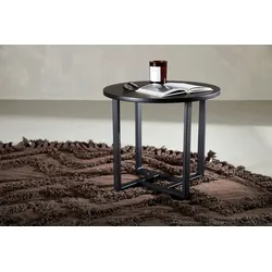 Couchtisch Lawton Ø ca. 50 cm Schwarz